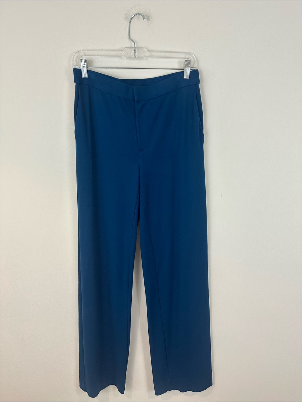 J. Jill Wearever Collection Straight-Leg Dress Pants Teal Blue Small Tall